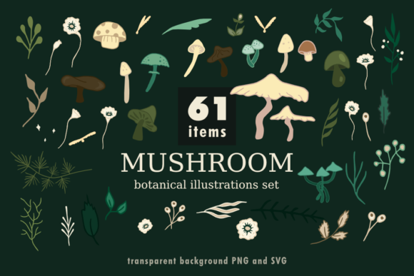 Bring Nature Indoors with a Mushroom Botanical Illustrations Set