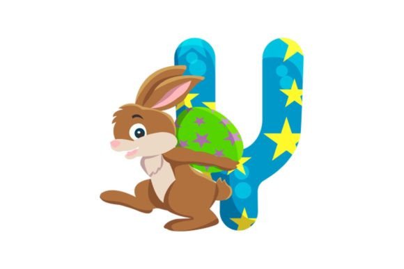 Charming Easter Egg Alphabet Y Illustrations for Your Projects