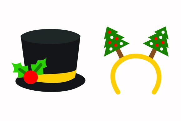 Christmas Cap Headband Illustrations: A Festive Design Toolkit