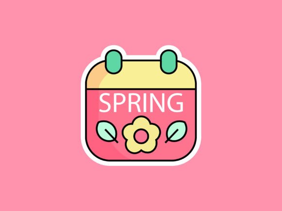 Spring Calendar Illustrations: Your Versatile Design Asset